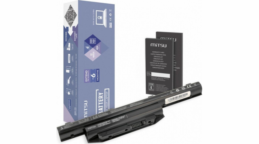 Bateria do Fujitsu Lifebook E753 4400 mAh (48 Wh) 10.8 - 11.1 Volt