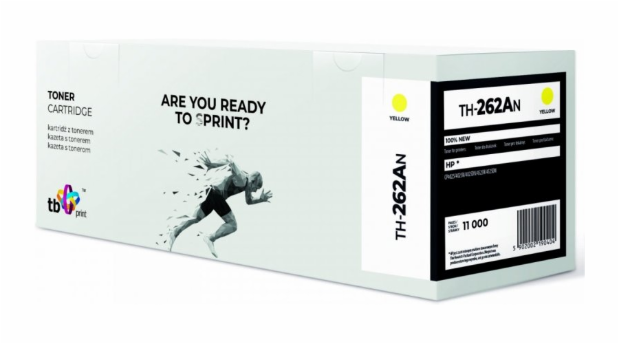 Toner TB tiskový toner pro HP CP4025 TH-262AN Žlutá 100% NOVINKA