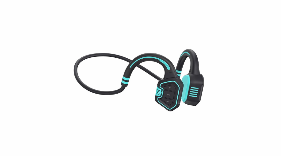EVOLVEO bezdrátová sluchátka BoneSwim MP3 16GB, na lícní kosti, modrá