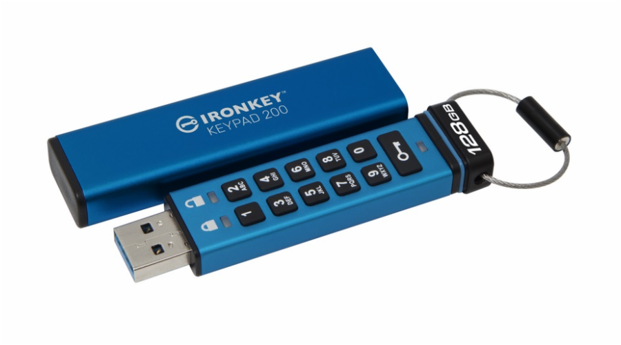 Kingston Flash Disk IronKey 128GB Keypad 200 encrypted USB flash drive