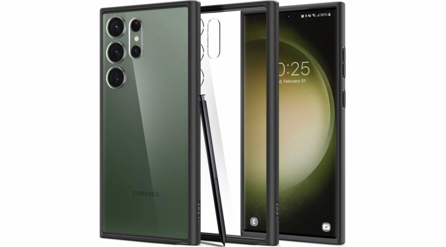 Spigen Spigen Ultra Hybrid, Black - Samsung Galaxy S23 Ultra
