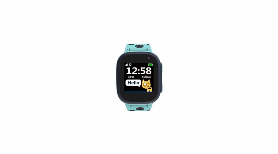 CANYON smart hodinky Sandy KW-34 BLUE/GREY,1.44", Nano SIM, SOS tlačítko, GPS+LBS, kamera, volání, perimetr