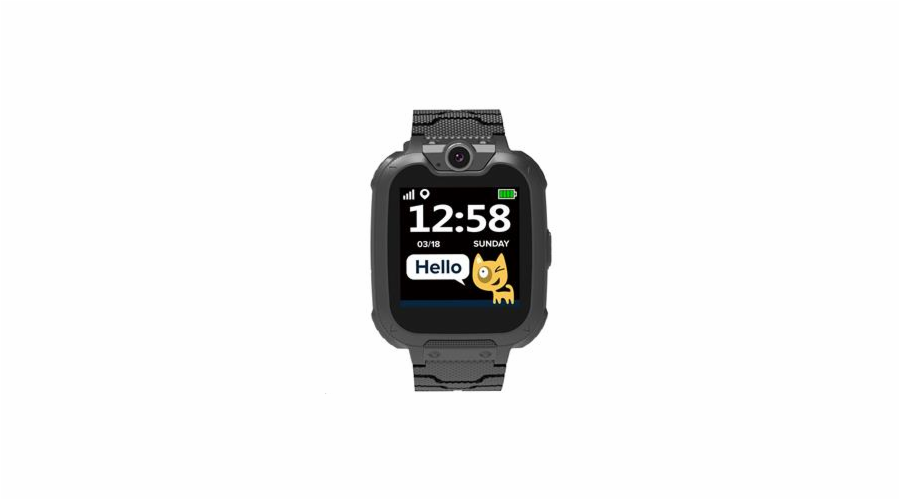 CANYON Tony KW-31 smart hodinky Tony KW-31 BLACK,1,54" GSM, microSIM, 32MB paměť, kamera 0.3Mpx, volání, 7 her, microSD slot
