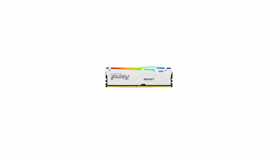 KINGSTON FURY Beast White/DDR5/32GB/5200MHz/CL40/2x16GB/RGB/White KF552C40BWAK2-32 Kingston FURY Beast White/DDR5/32GB/5200MHz/CL40/2x16GB/RGB/White