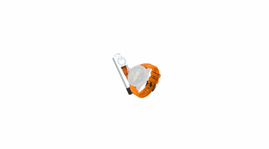 RhinoTech řemínek pro Garmin QuickFit sportovní silikonový 26mm oranžový