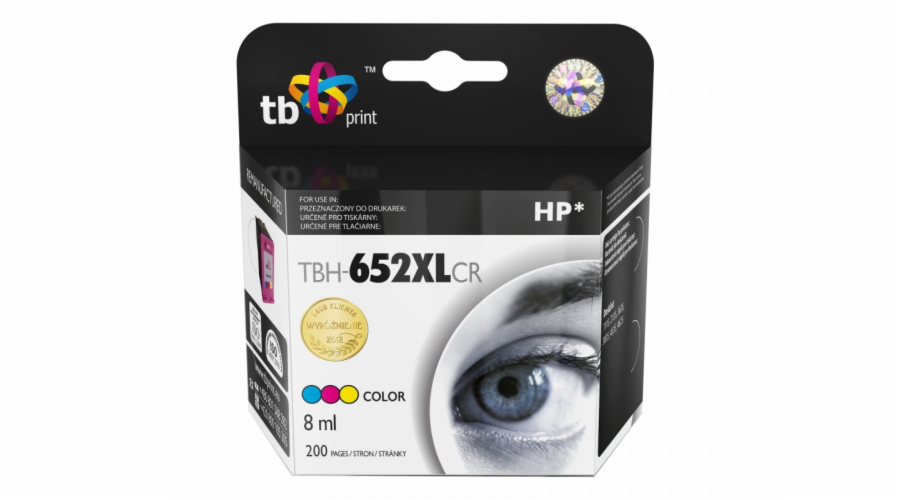 Inkoust kompatibilní s TB Print pro HP DJ 1115 (TBH-652XLCR)