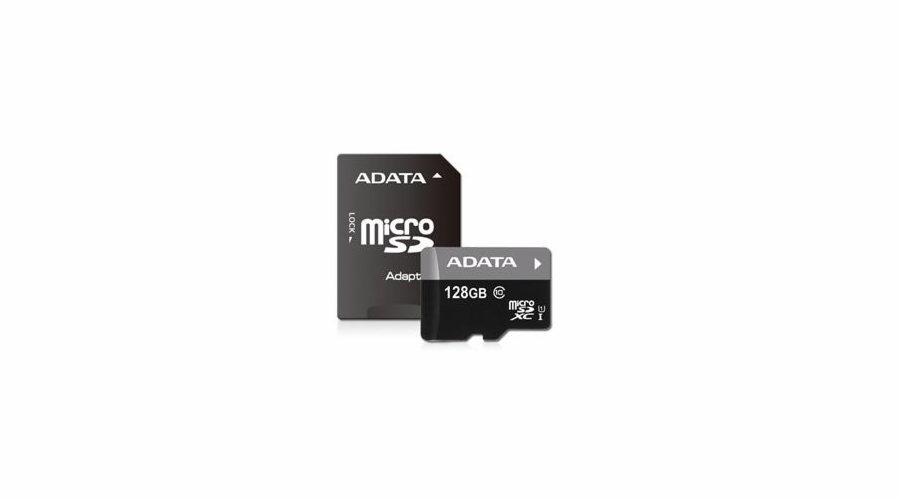ADATA MicroSDXC karta 128GB Premier UHS-I Class 10 + adaptér