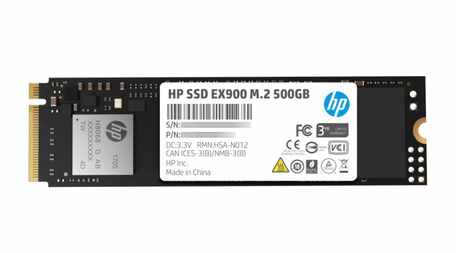HP SSD EX900 500GB M.2 PCIe Gen3 x4 NVMe 2100/1500 MB/s