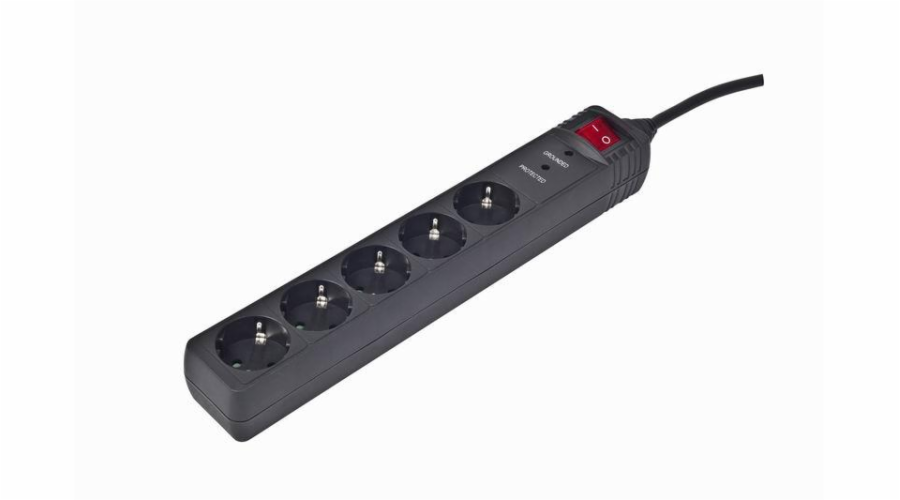 Gembird SPG5-C-5 power extension 1.5 m 5 AC outlet(s) Black