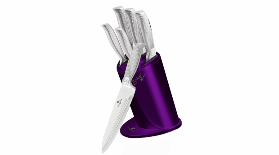 BERLINGERHAUS Sada nožů ve stojanu 6 ks Royal Purple Metallic Line Kikoza Collection BH-2269