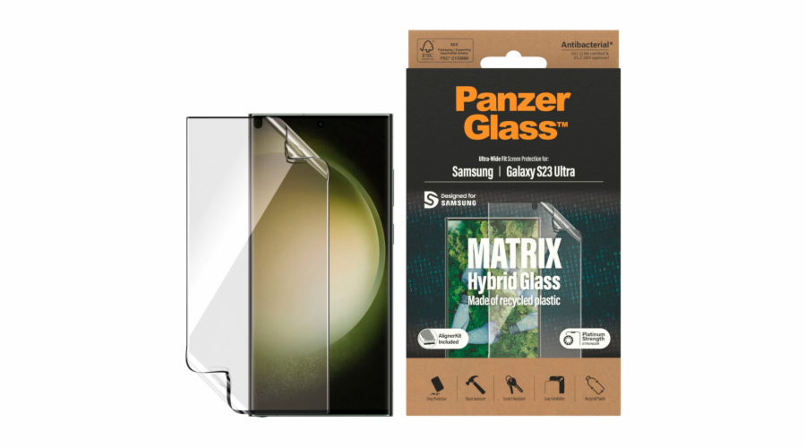 PanzerGlass Matrix Hybrid Glass for Galaxy S23 Ultra