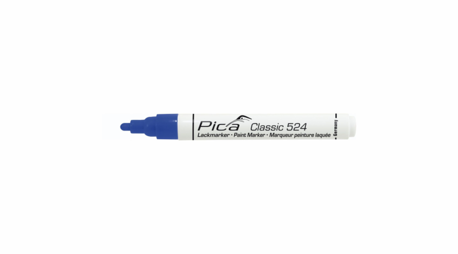 Pica Classic Industrial Paint Marker, 2-4mm bullet tip, blue