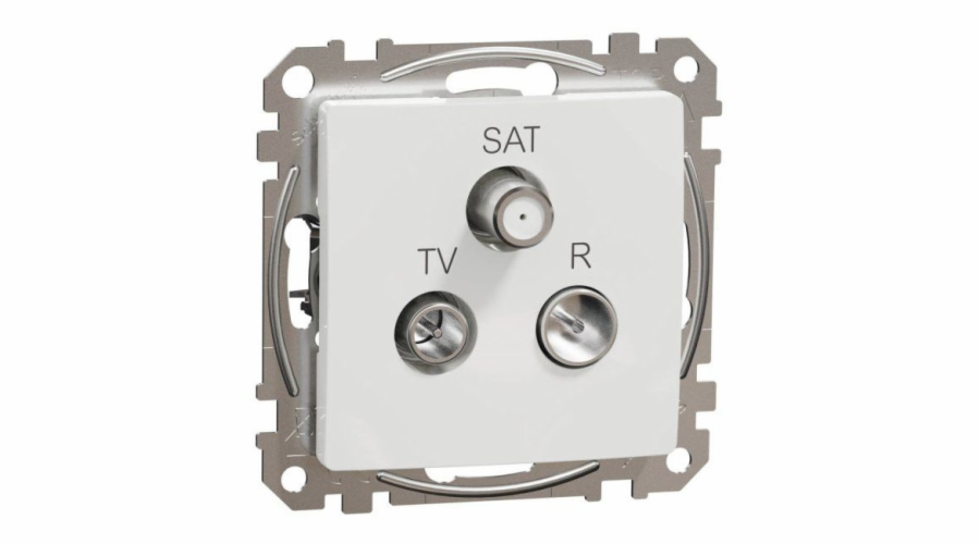 R-TV-SAT Schneider Electric Sedna Design&Elements zásuvka bílá