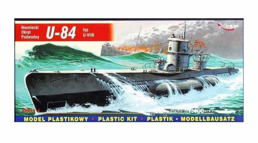 Model plastikowy U-Boot U-84 VIIB
