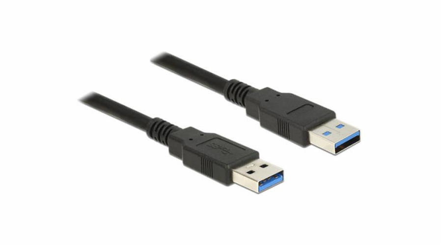 Delock Kabel USB 3.0 Typ-A samec > USB 3.0 Typ-A samec 1,0 m černý