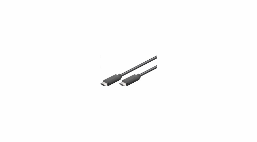 PremiumCord Kabel USB 3.1 konektor C/male - USB 3.1 C/male, černý, 0,5m