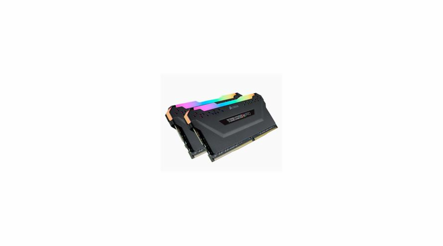 CORSAIR 16GB RAMKit 2x8GB DDR4 3600MHz 2x288DIMM Unbuffered 18-19-19-39 Vengeance RGB Pro Black Heat Spreader RGB LED 1.35V XMP2.0