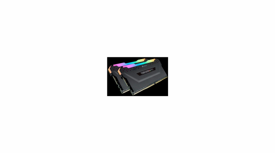 CORSAIR 16GB RAMKit 2x8GB DDR4 3200MHz 2x288DIMM Unbuffered 16-18-18-36 Vengeance RGB Pro Black Heat Spreader RGB LED 1.35V XMP2.0