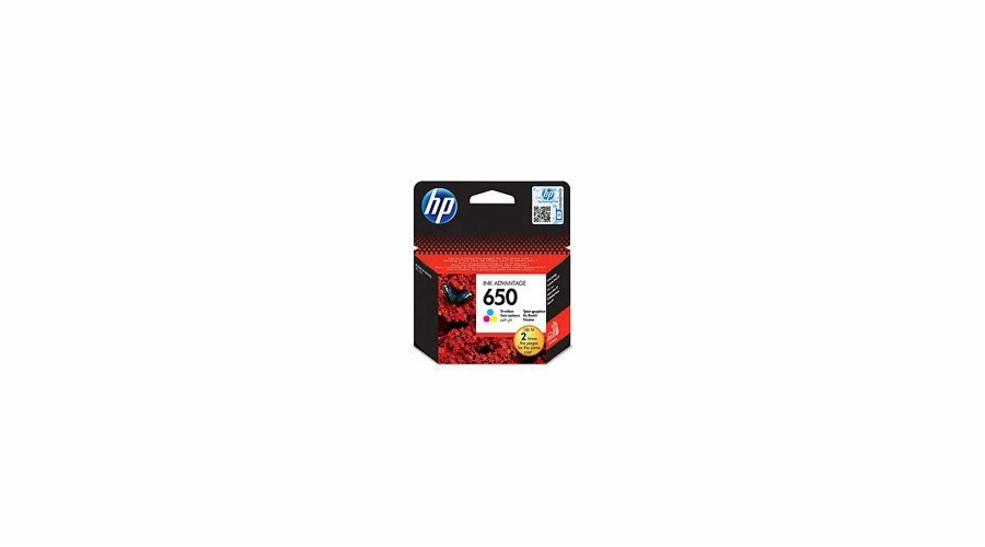 HP 650 Tri-color Ink Cart, 5 ml, CZ102AE (200 pages)