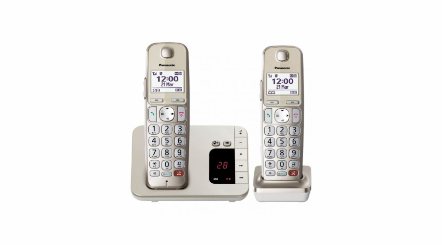Panasonic KX-TGE262GN champagner mobilní telefon