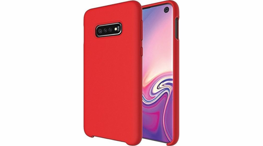 Silikonové pouzdro Samsung S10 Plus G975 červené/červené