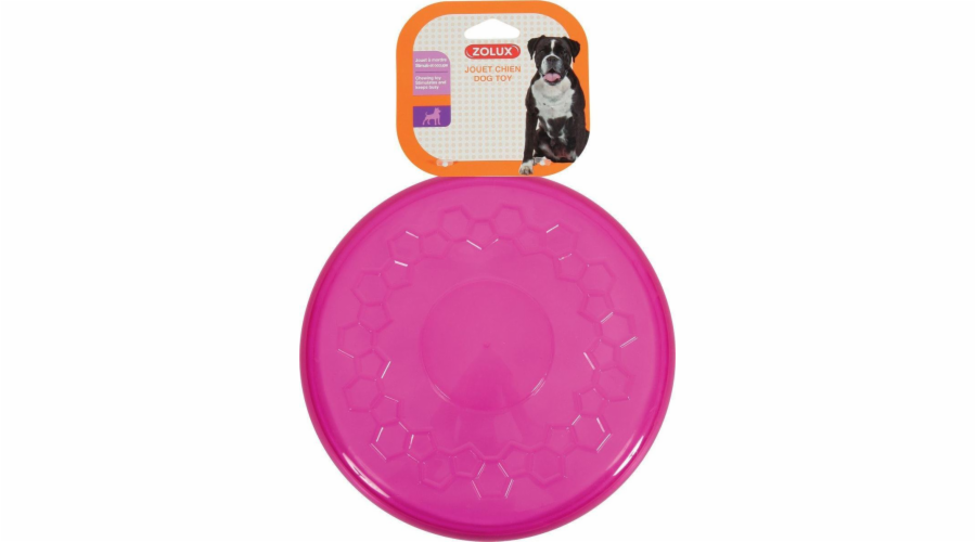 Hračka Zolux TPR frisbee POP 23 cm, růžová
