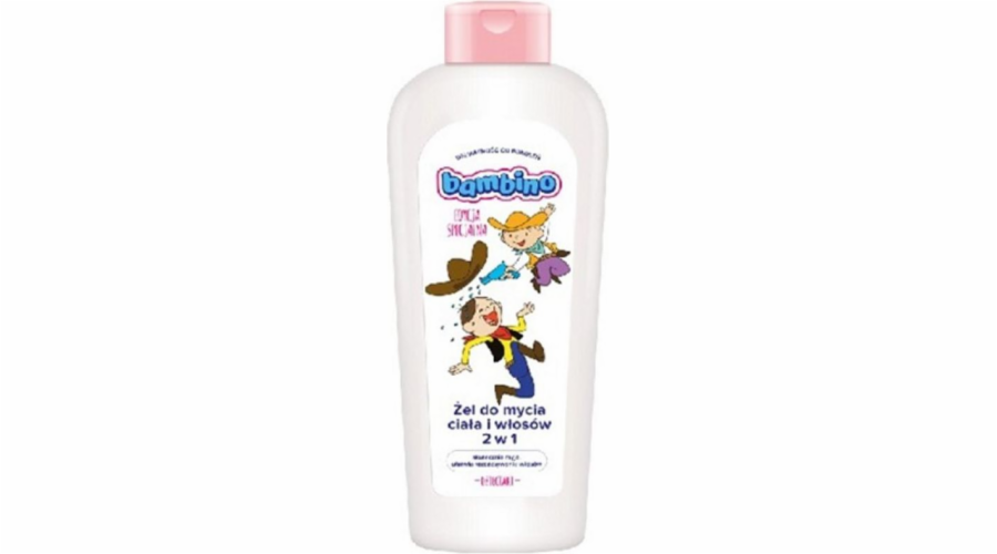 Bambino Body and Hair Washing Gel pro děti a děti děti- kovbojové 400 ml
