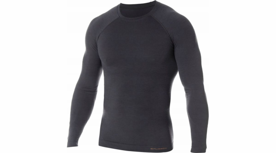 Brubeck Men's Active Wool Graphite t -shirt, XL (LS12820)