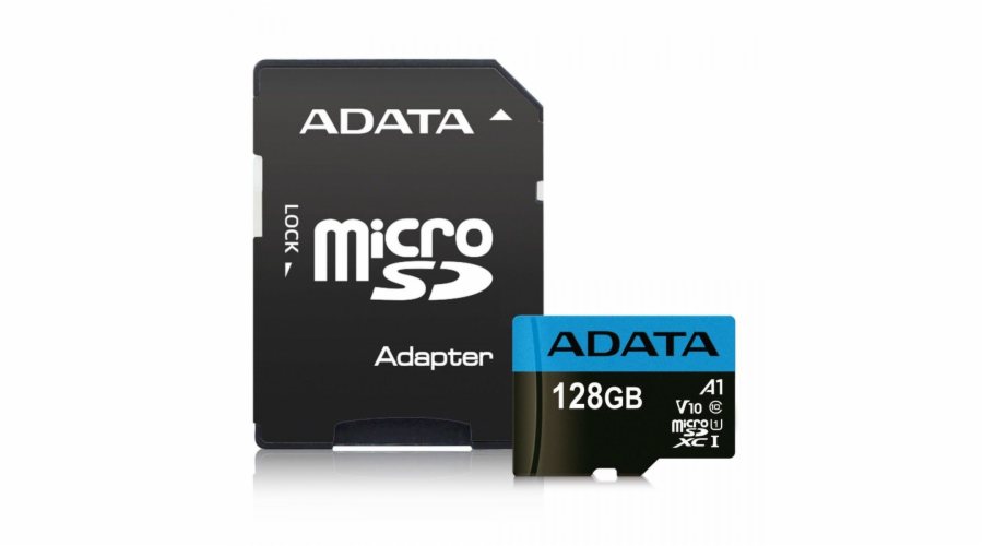 Karta ADATA Premier MicroSDXC 128 GB Class 10 UHS-I/U1 A1 V10 (AUSDX128GUICL10A1-RA1)