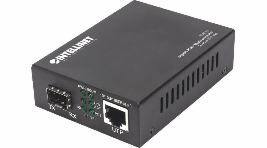Intellinet Network Solutions Intellinet Gigabit Poe + MedienConverter RJ45 SFP 120 km