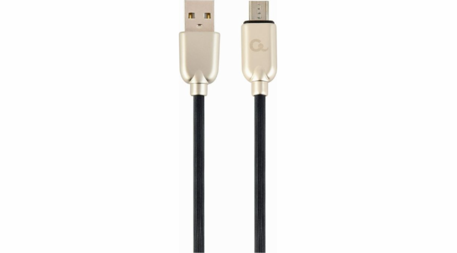 Kabel USB Gembird USB-A - microUSB 1 m Czarny (CC-USB2R-AMmBM-1M)