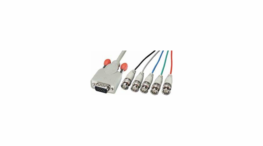 Kabel Lindy D-Sub (VGA) - BNC x5 1.8m biały (31562)