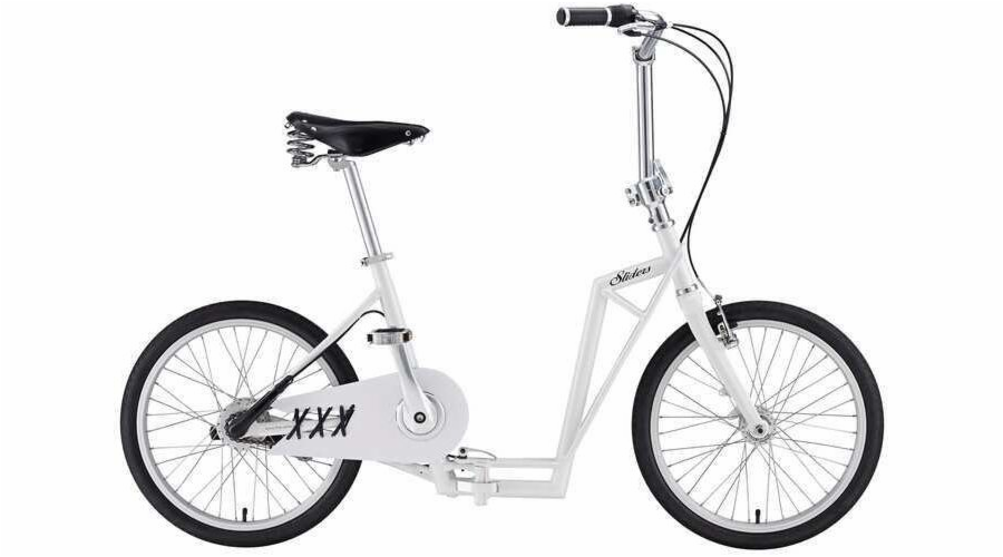 The-sliders Lite White gustowny i komfortowy, składany rower, hulajnoga 2w1