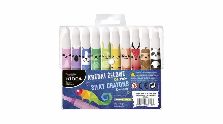 Derform Gel Pencils 10 Kidea Colors