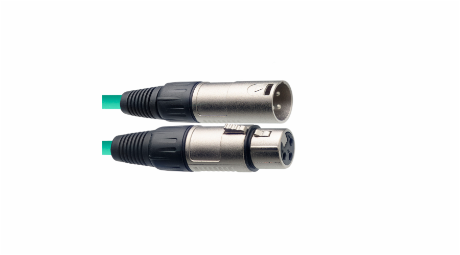 Stagg SMC6 CGR, mikrofonní kabel XLR/XLR, 6m, zelený