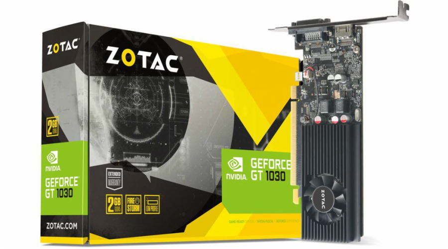 Grafická karta ZOTAC GeForce GT 1030 LP 2GB GDDR5 (ZT-P10300A-10L)