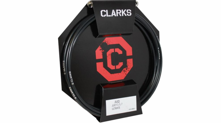 Hydraulický brzdový kabel Clarks Clark Avid SRAM (Elixir, CR, XX, XO) s špičkami přední zadní 3000mm černá