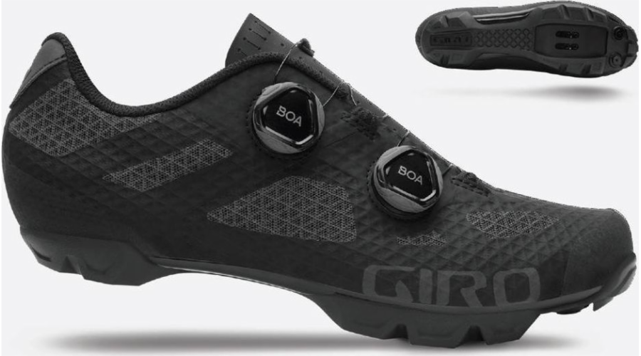 Giro Men's Shoes Giro Sector Black Dark Shadow Velikost 43,5 (NOVINKA)