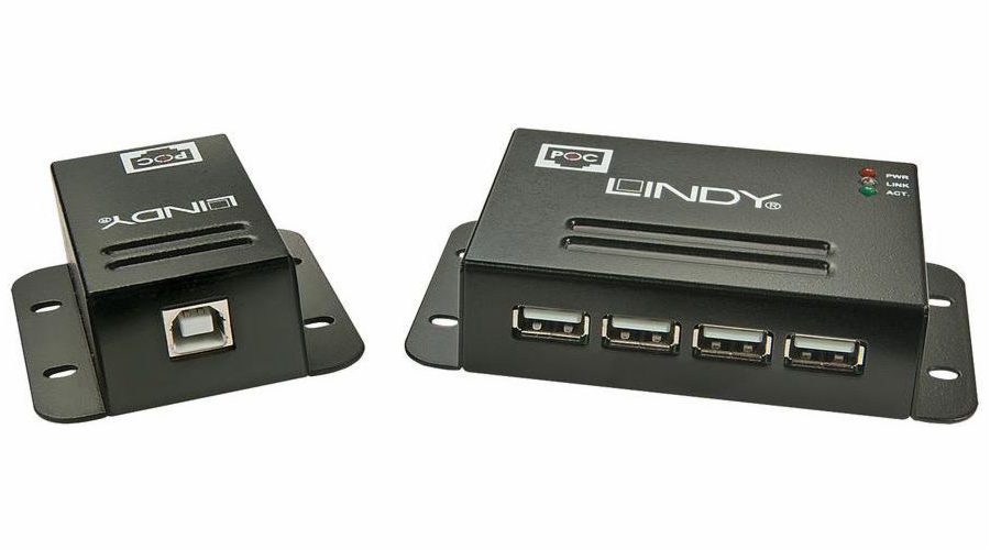 Lindy Extender, USB 2.0, kat.5 50m, 4 port (42681)