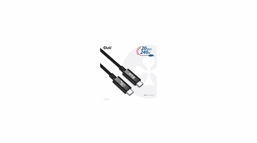 Club3D kabel USB-C, Data 20Gbps, PD 240W(48V/5A) EPR M/M 2m