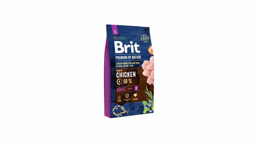 Brit Premium By Nature Adult S - dry dog food - 8kg