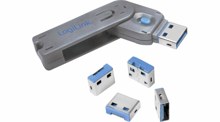 LogiLink LogiLink AU0052 USB-C Port Blocker 1xkey a 4xloks