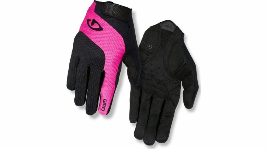 Dámské rukavice Giro Giro Tessa Gel LF Long Finger Black Bright Pink Velikost XL (obvod rukou 205-210 mm / délka ruky 196-205 mm) (nové)