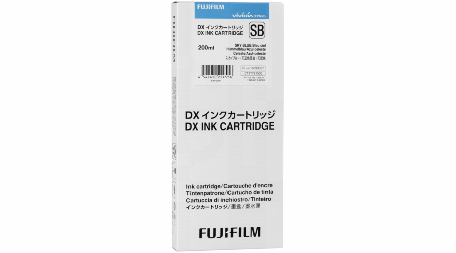 Fujifilm DX Ink Cartridge 200 ml skyblue
