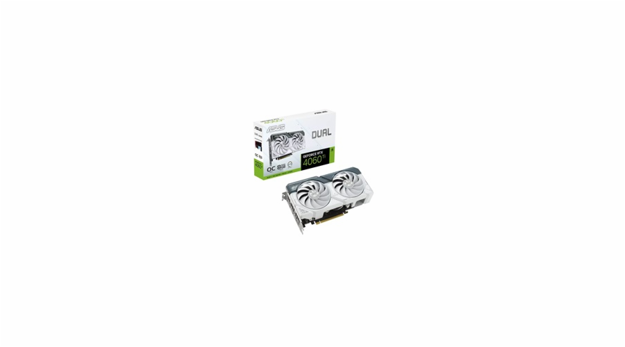 ASUS VGA NVIDIA GeForce DUAL RTX 4060 Ti 8G OC White Edition, RTX 4060 Ti, 8GB GDDR6, 3xDP, 1xHDMI