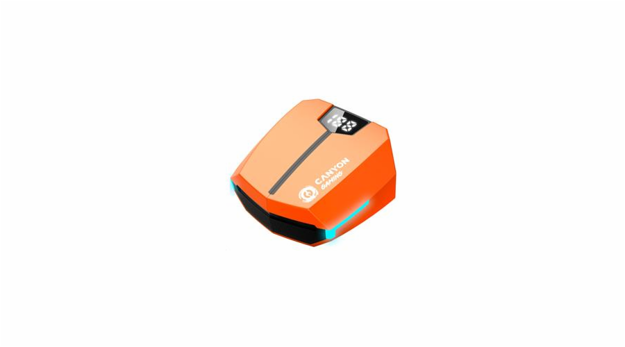 CANYON herní TWS Doublebee GTWS-2, BT sluchátka s mikrofonem, oranžová