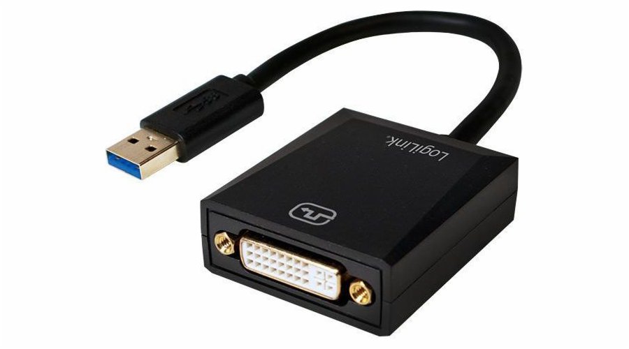 Adaptér LogiLink USB 3.0 na DVI černý (UA0232)