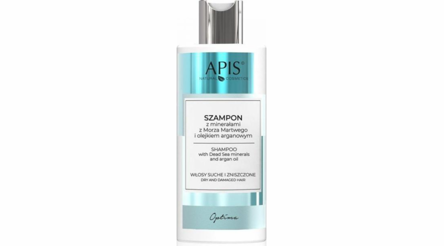 APIS APIS_OPTIMA Šampon Normální vlasový šampon s tendencí k mastným minerálům z Mrtvého moře a citronového trávy 300 ml