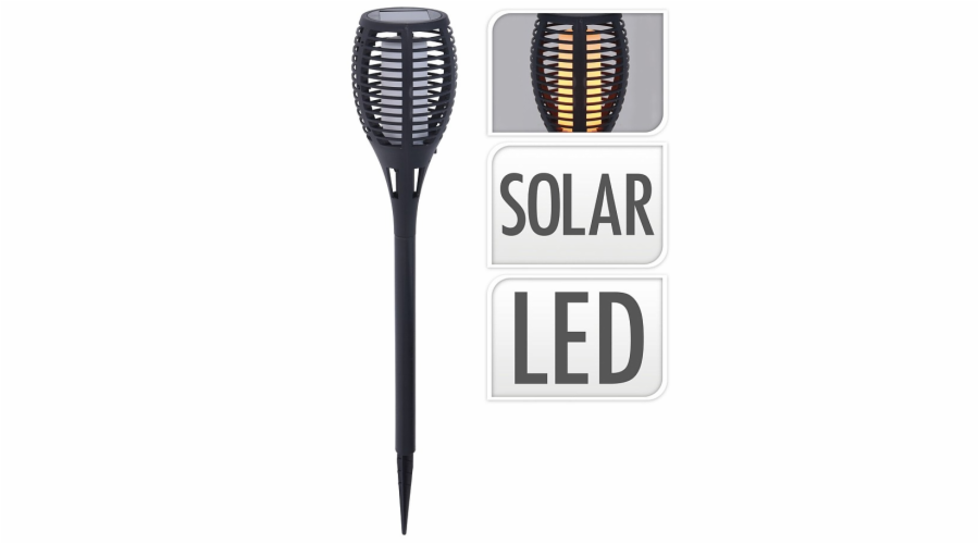 PROGARDEN Lampa solární zahradní pochodeň s efektem plamene 78 cm KO-CX2100150