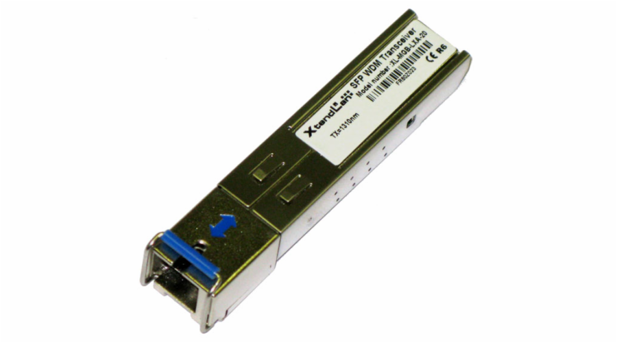 XtendLan mini GBIC SFP, SC, 1000Base-LX, 20km, WDM, TX1310nm/RX1550nm, SM i MM, průmyslový -40 až +85 st.C